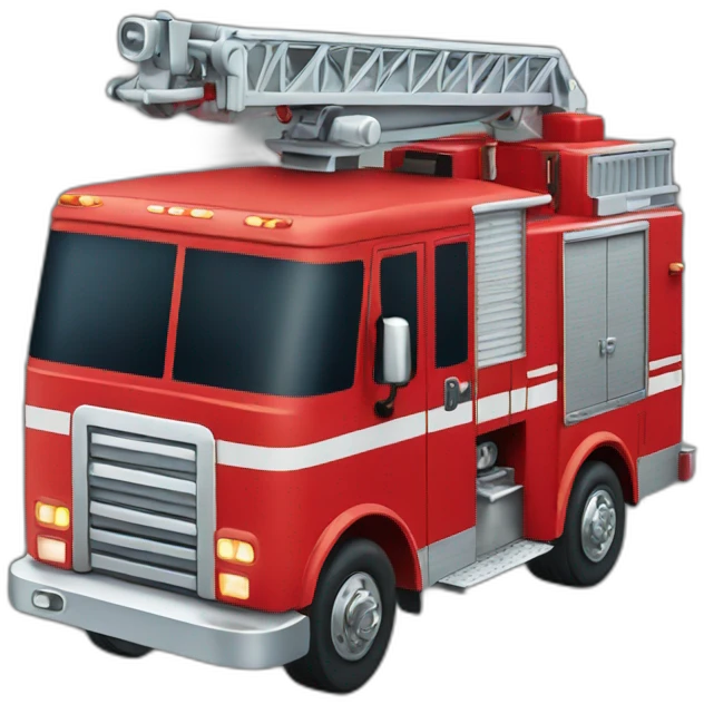 Firetruck blue emoji