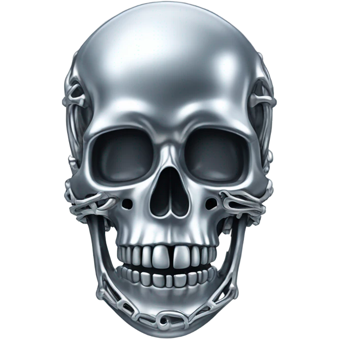 Chrome skeleton  emoji