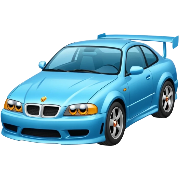 Süper modifiyeli araba emoji