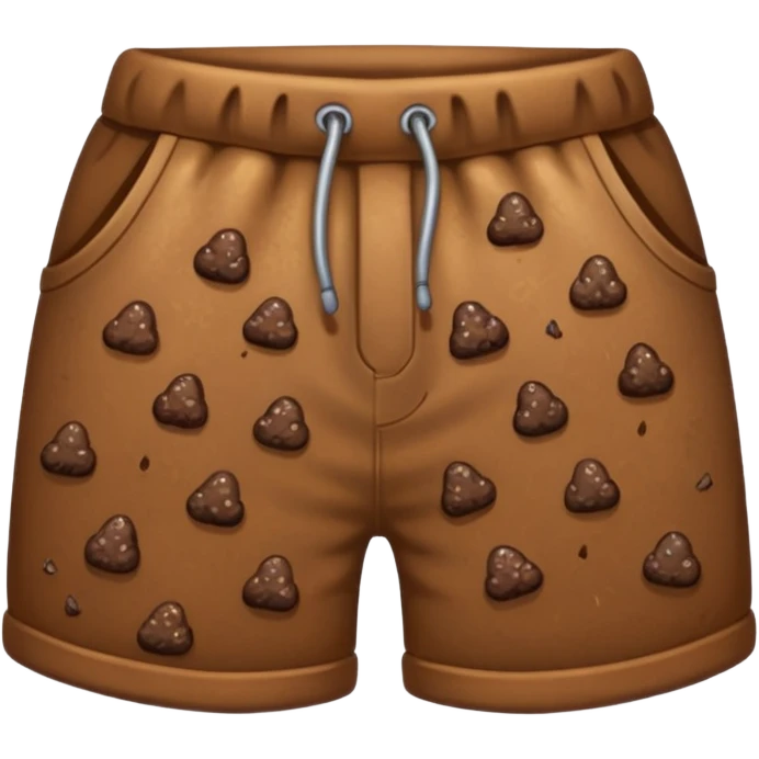 Poop wearing shorts emoji
