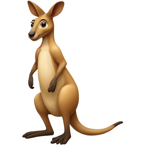 Kangaroo being weird  emoji