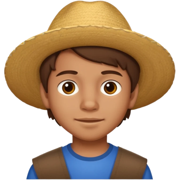 A 9 year old mexican boy with brown hair  emoji
