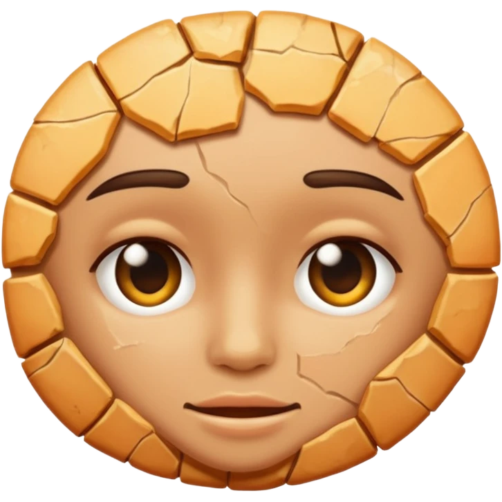 Super dried out skin that is peeling emoji