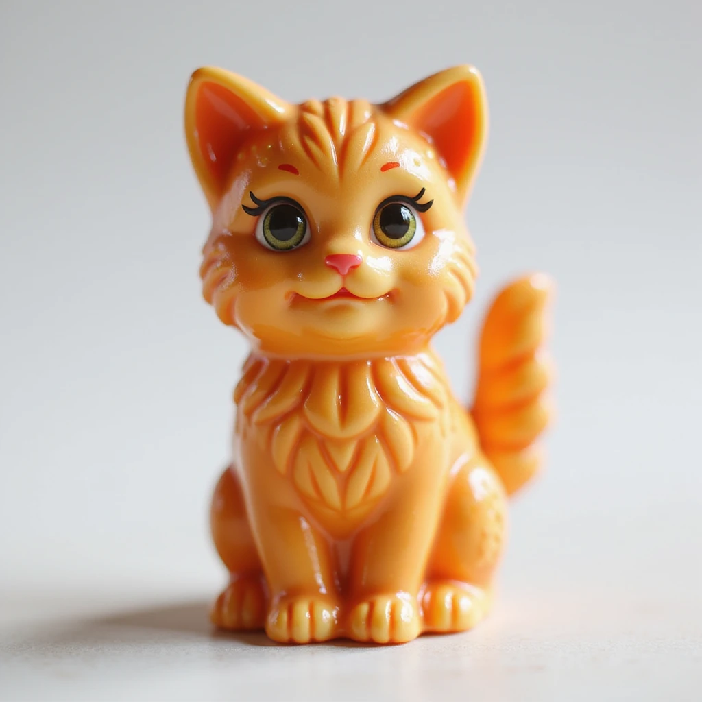 realistic candy shaped like a cute kitten, photorealistic style emoji