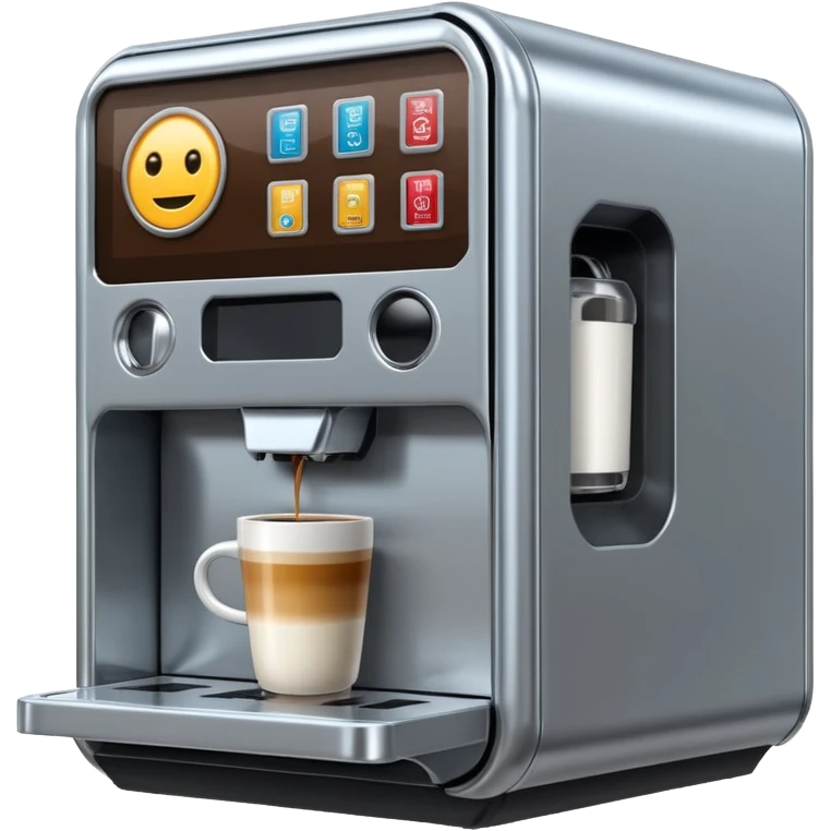robot coffee vending machine emoji
