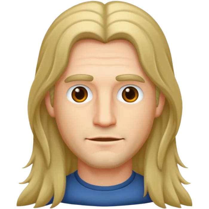 Saçı uzunolan bir erkek çiz emoji