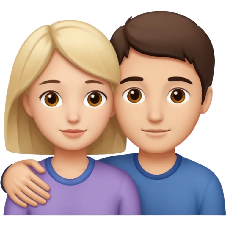 intimacy, two people close together, gentle, warm emoji