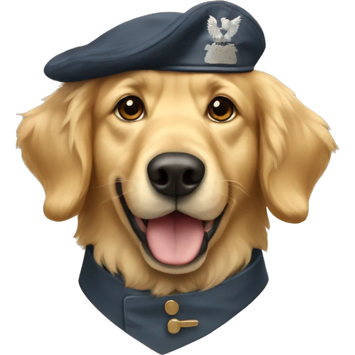 World War II golden retriever emoji