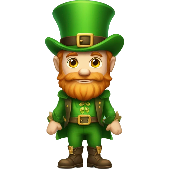 leprechaun shoulder shrug don't know emoji
