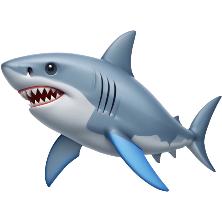 Shark with blue Nike shoes emoji