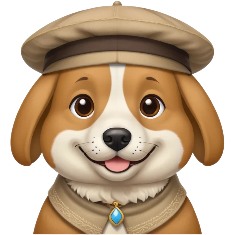 Dog with a kippa and Talit emoji