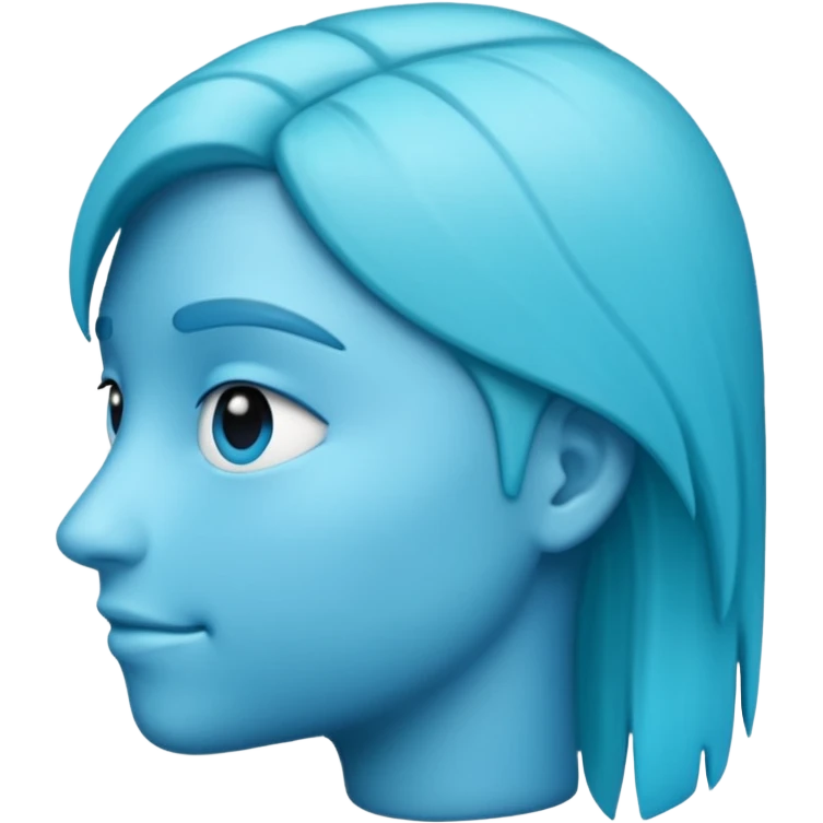 A profile imogi that is blue and aqua color and with lot of texxture emoji