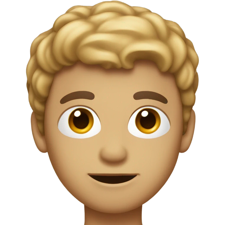 Moño color café emoji