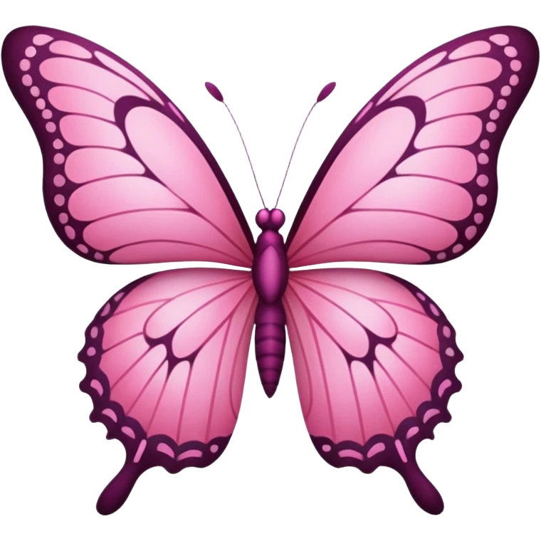 pink butterfly emoji