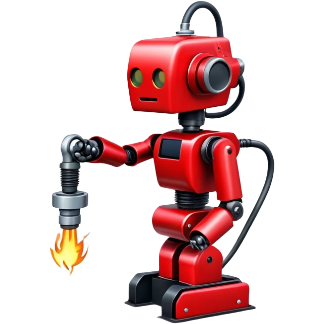 Welding Roboter red emoji