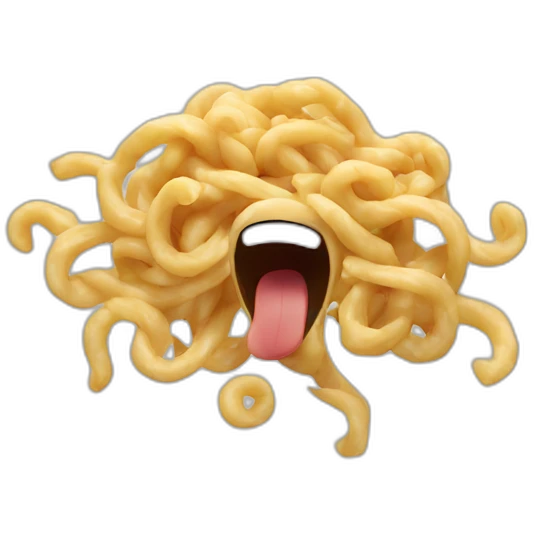 noodle screaming emoji