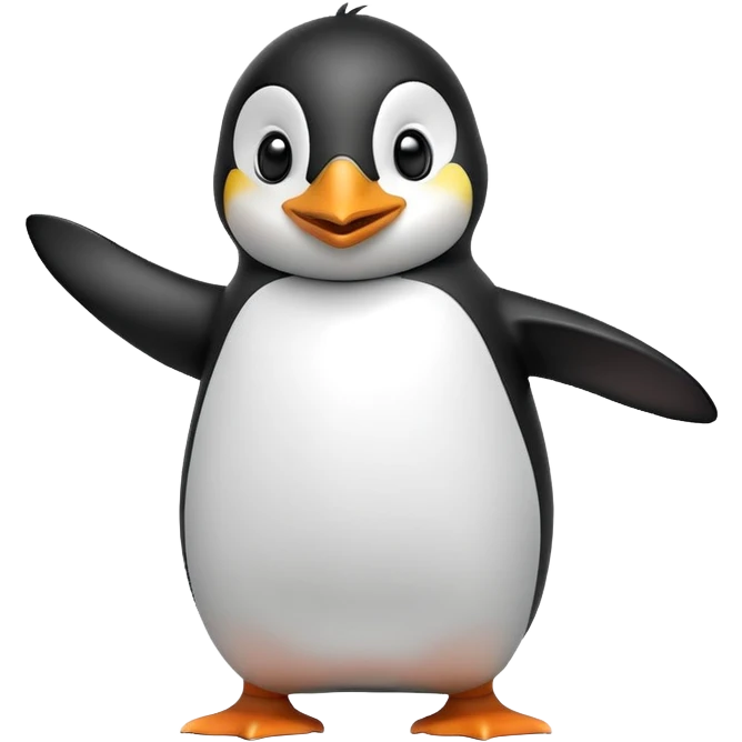 Happy dance penguin emoji