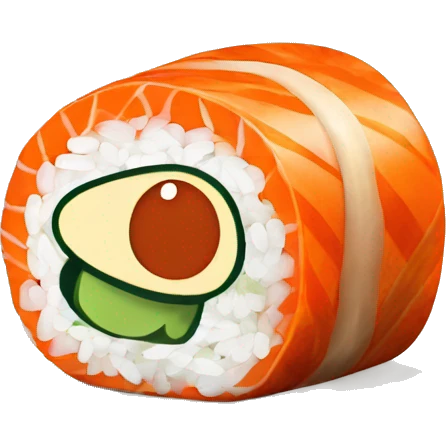 california crunch sushi roll emoji