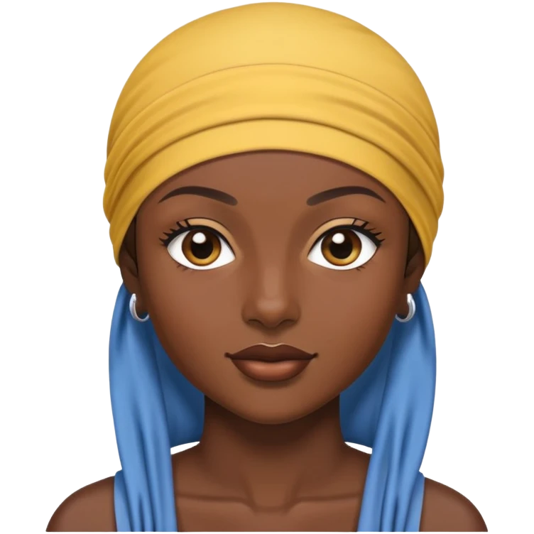 Woman wearing durag emoji