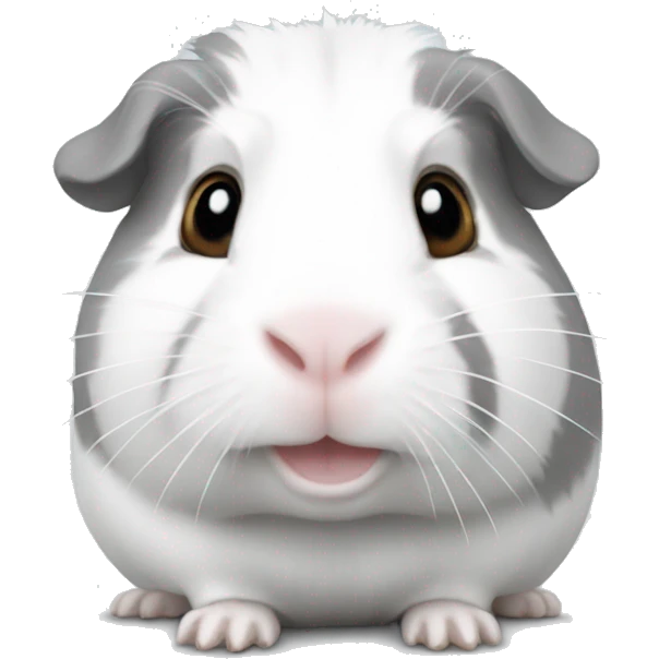 Guineapig white and grey emoji