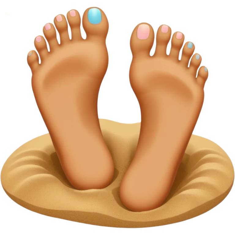 toes in sand emoji