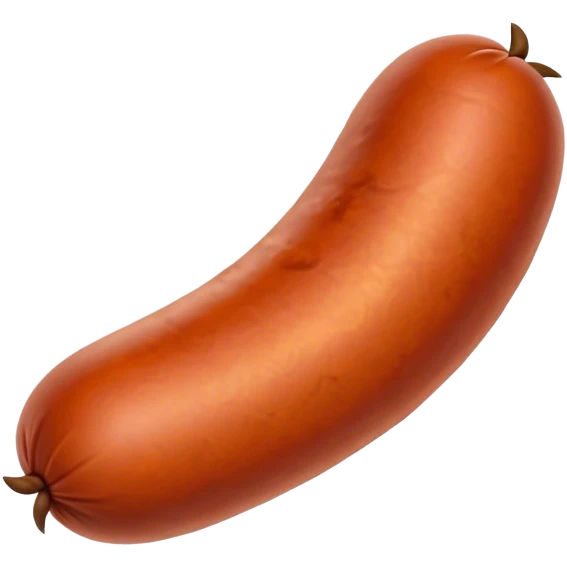 Chorizo Cinematic Realistic Chorizo Dish Emoji, depicted as a single, perfectly spiced sausage, rendered with rich textures and dynamic, appetizing lighting. emoji