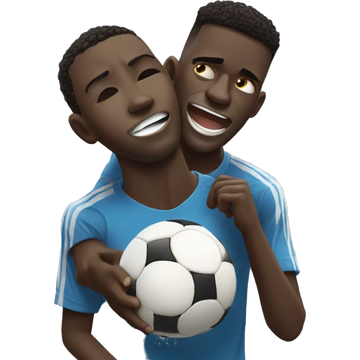Vinicius jr crying while Rodri holds the ballon dór emoji
