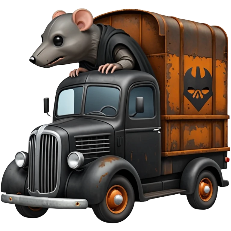 Darth Vader’s Very large rat infested 1936 mover’s moving truck emoji