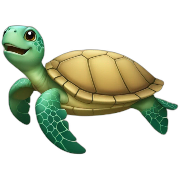 smiling sea turtle emoji
