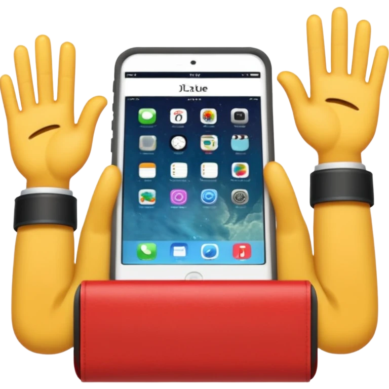 Écrire JUL avec deux mains collés  emoji