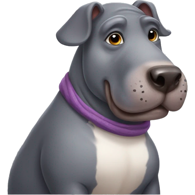 hippo dog emoji