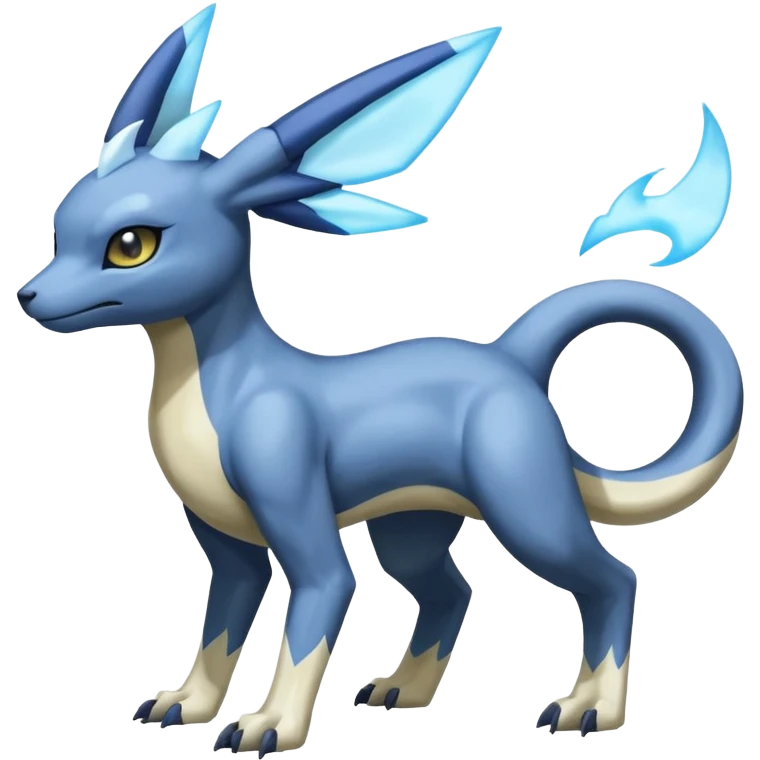 Manectric-Electrike-Lugia-Cubone-Umbreon-Draco-Fakémon-hybrid-creature (full body), 4 legs emoji