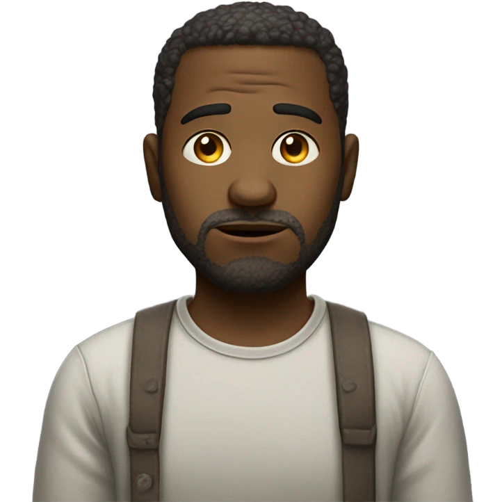 sad men photorealistic serious emoji