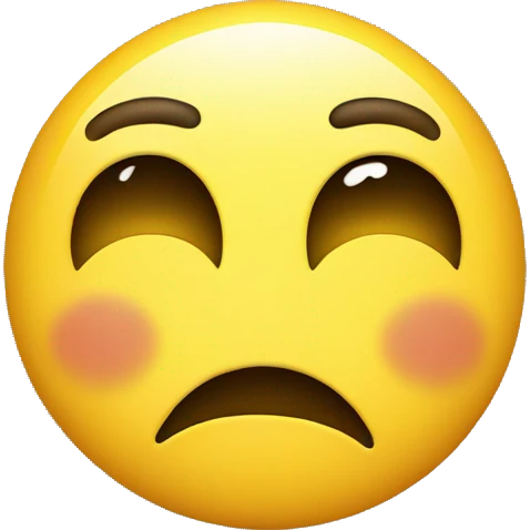 Do yellow circle face with begging eyes and frown emoji