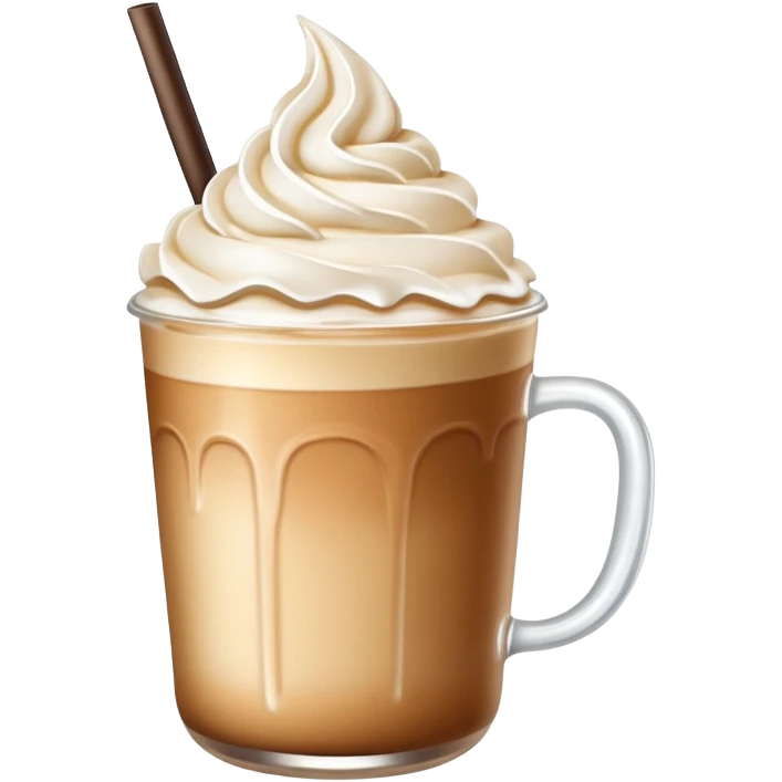 iced latte with a bow on top emoji