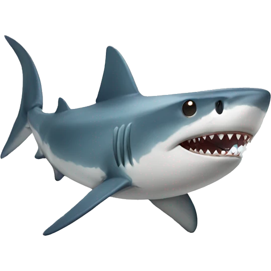Shark with a bow emoji