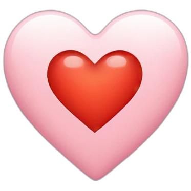 love heart with v in the middle emoji