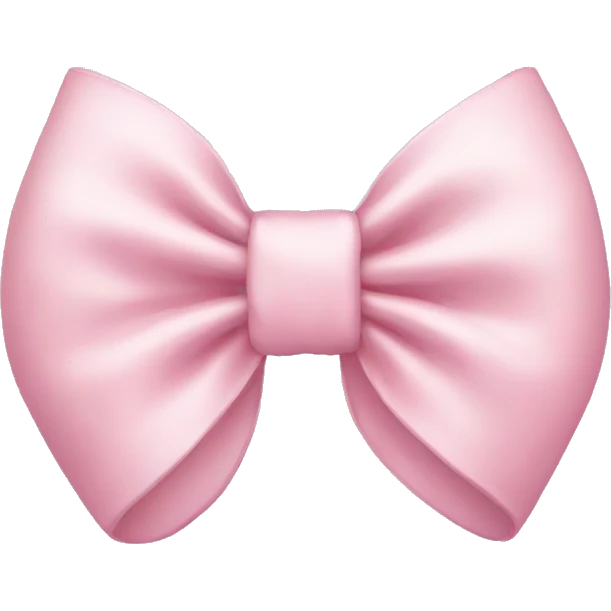 Light pink bow emoji