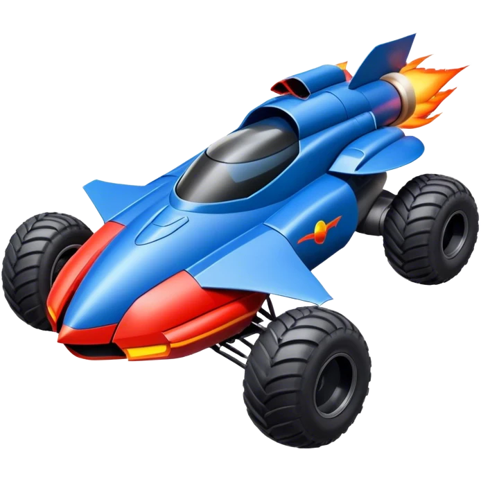 ATV QUAD batmobile in rocket ship boom rocket at take-off in fire france ! emoji