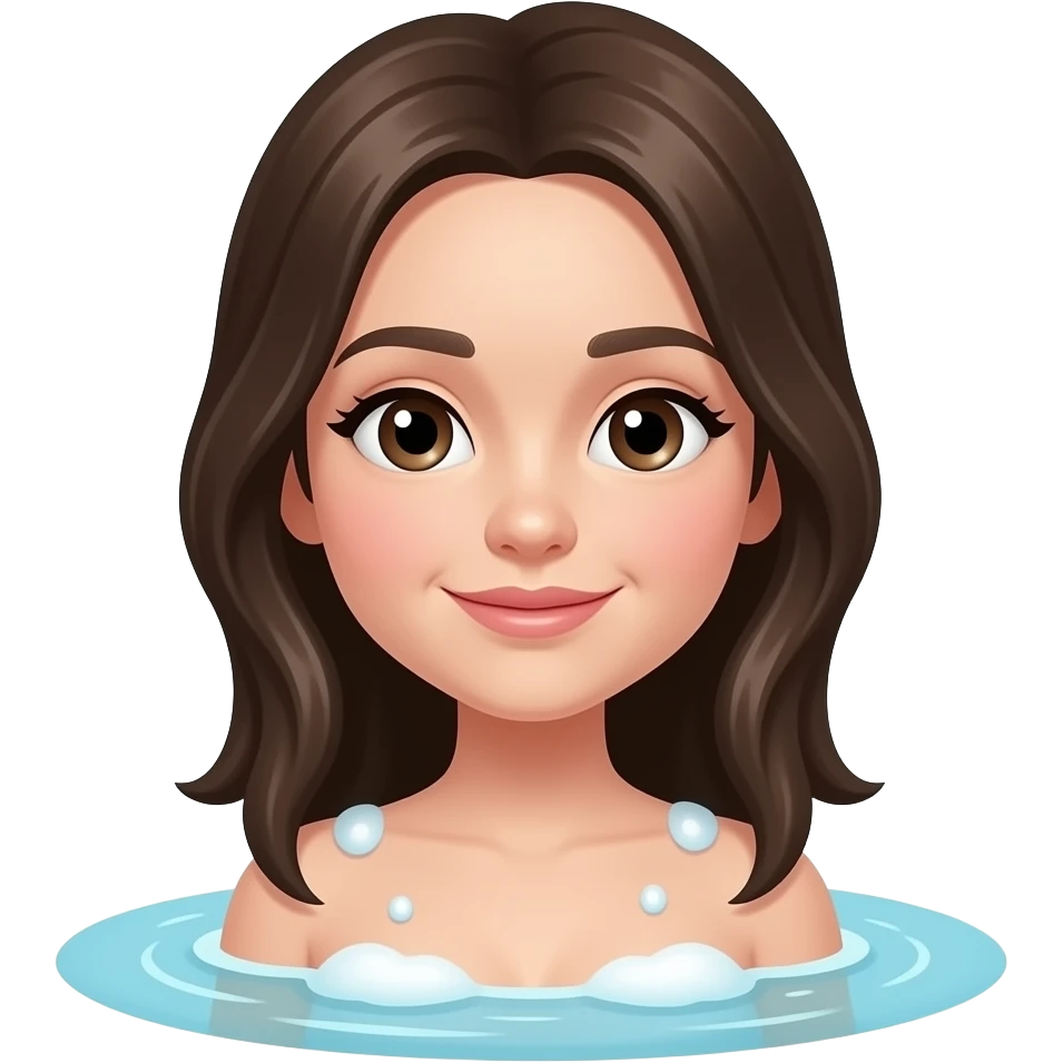 Chica bañándose emoji