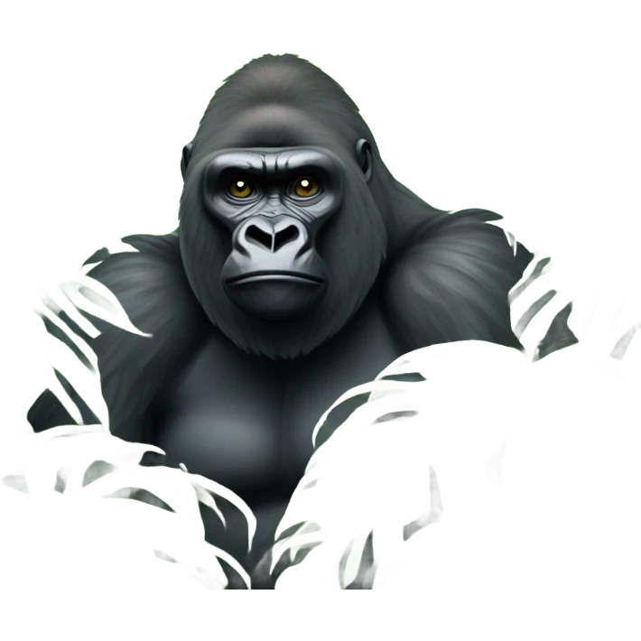 Gorilla in a bush  emoji