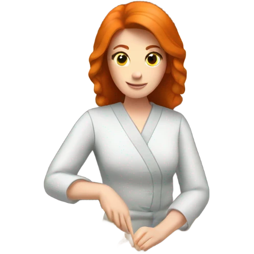 Ginger woman shushi emoji