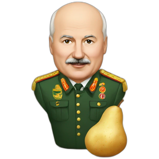 Lukashenko with potato emoji