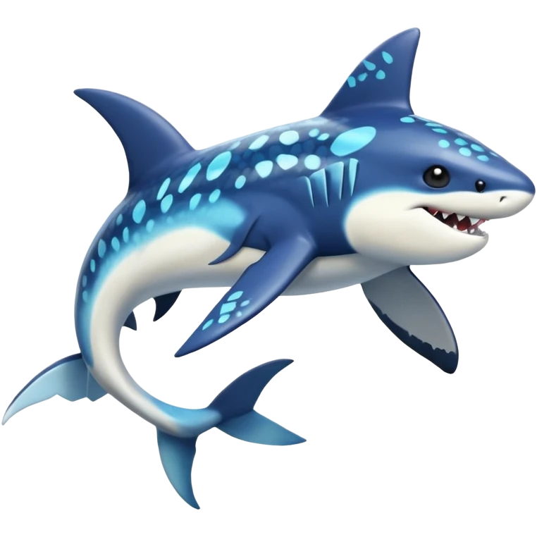Black and white smooth glossy soft hot spotted Dialga-Orca-Shark-Garchomp-Vaporeon-Pokémon-Fakémon-fusion-hybrid-creature (full body), 4-legged,  emoji