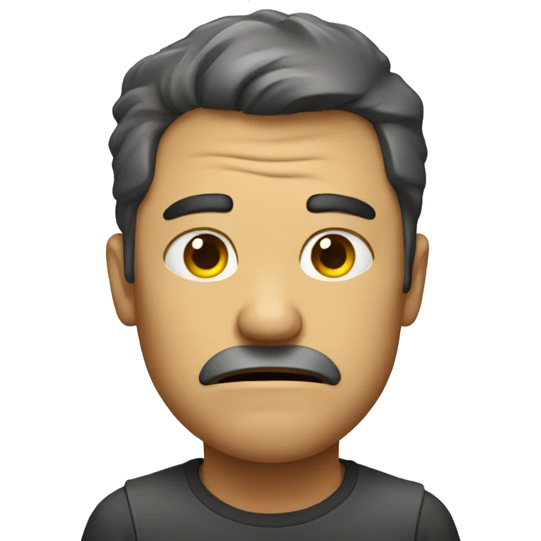 Visibly annoyed tired  emoji