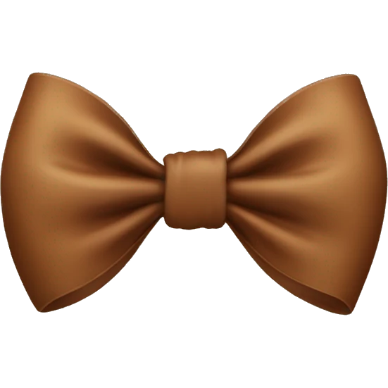 Brown bow emoji