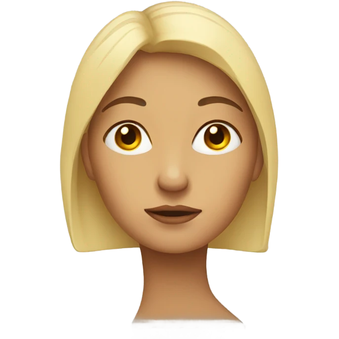 Woman in thought pose emoji