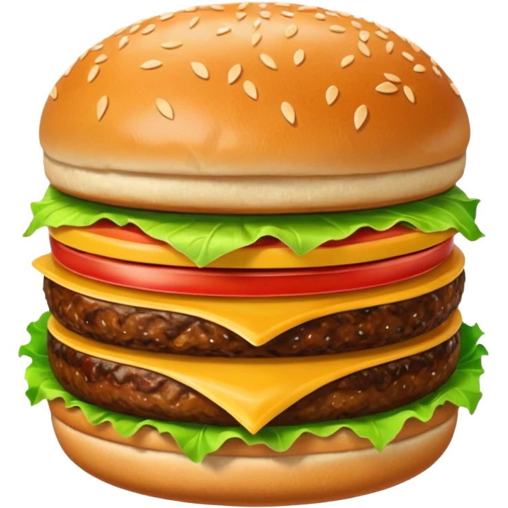 Create an image of a burger pooping up in blue background emoji
