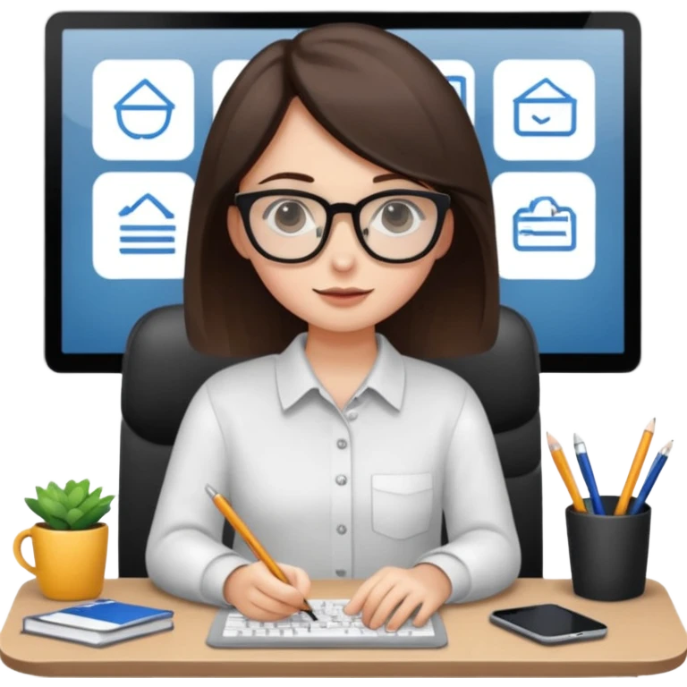 work from home giel emoji