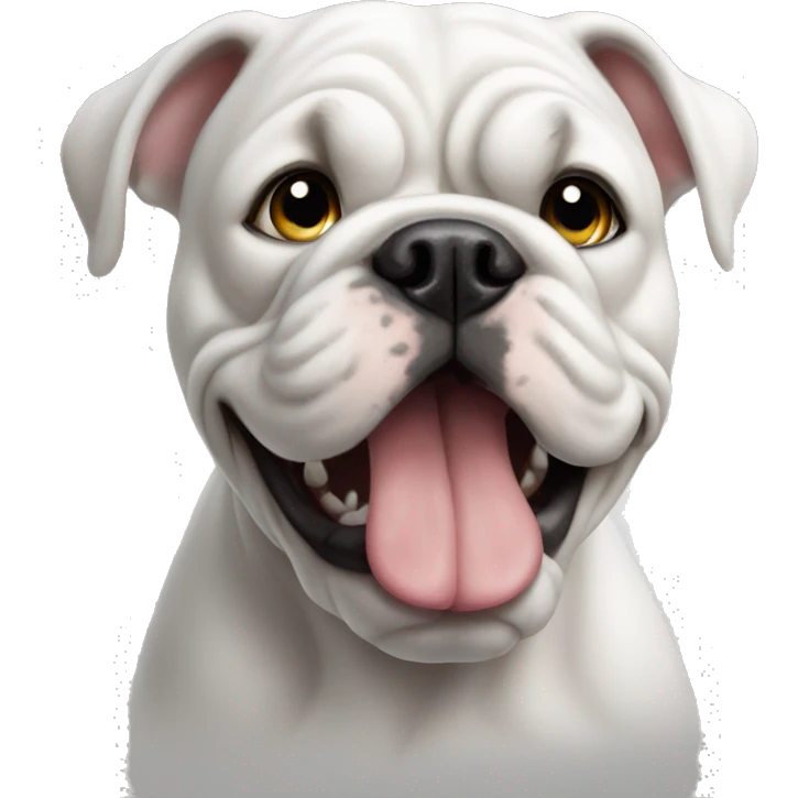 white Bulldog emoji